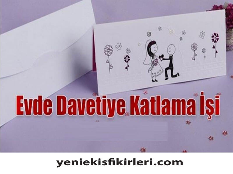 Evde Davetiye Katlama İşi Yaparak Para Kazanma